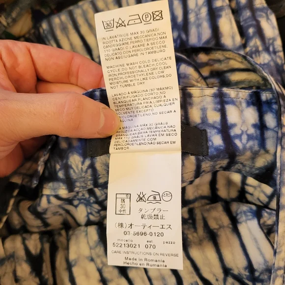 Weekend Max Mara Blue/White Tie-dye Maxi Dress - Size 12 - Picture 8 of 8